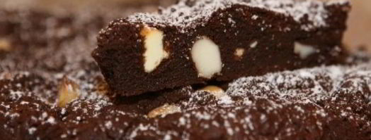 брауни с макадамией и белым шоколадом. Шаг 9