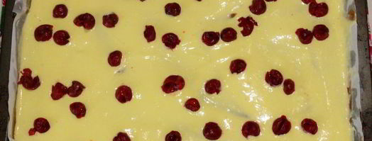 брауни с творогом и вишней. Шаг 14