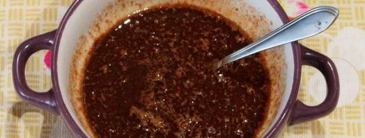 брауни с творогом и вишней. Шаг 3