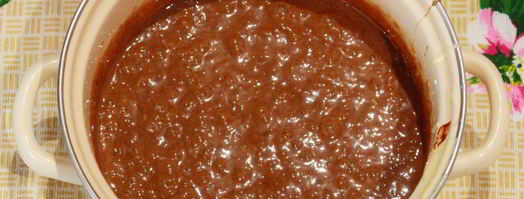 брауни с творогом и вишней. Шаг 7