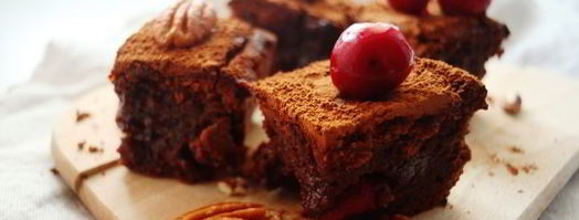 брауни с вишней и орехами. Шаг 12