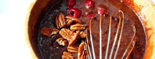 брауни с вишней и орехами. Шаг 7