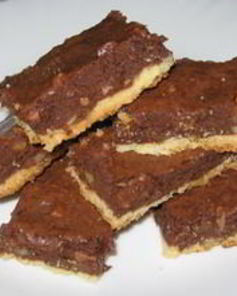 Двухслойные шоколадные брауни