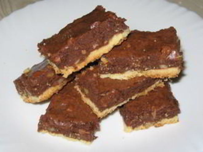 Рецепт двухслойных шоколадных брауни