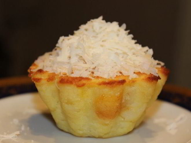 Рецепт картофельно-сырного пирожное с курицей