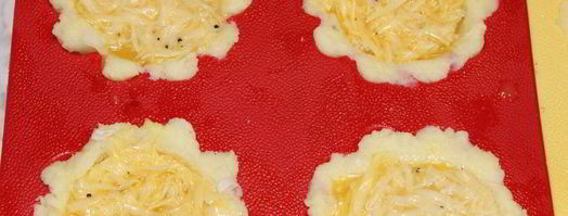 картофельно-сырное пирожное с курицей. Шаг 7