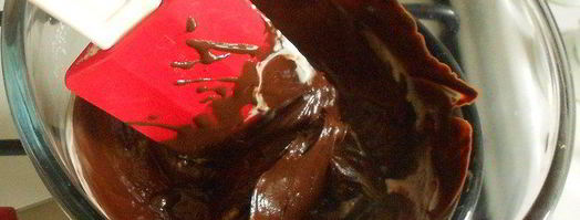 корзинки с ганашем, брауни и малиной. Шаг 4