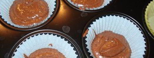 миндальные экспресс-пирожные с двумя видами шоколада. Шаг 4