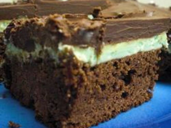 Рецепт мятна-шоколадных брауни