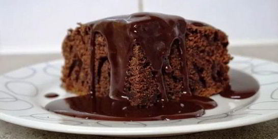 Необычное шоколадное пирожное