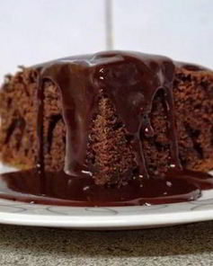 Необычное шоколадное пирожное