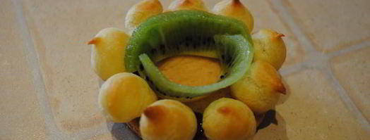 нежное пирожное с песочной основой. Шаг 14