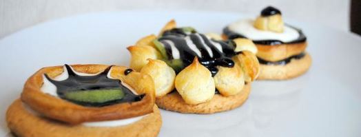 нежное пирожное с песочной основой. Шаг 16