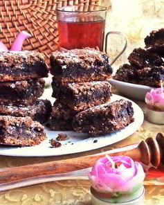 Овсяные пирожные с шоколадной прослойкой