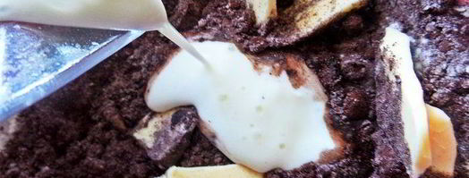 овсяные пирожные с шоколадной прослойкой. Шаг 13