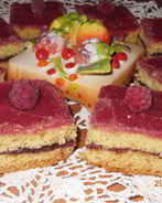 Песочное пирожное Малинка