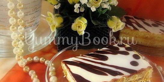 Песочное пирожное с глазурью