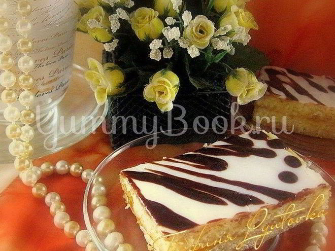 Рецепт песочного пирожного с глазурью