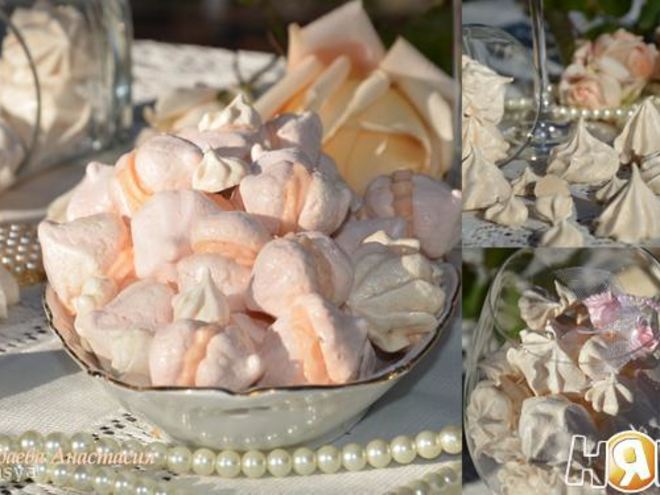 Рецепт пирожного безе с заварным кремом