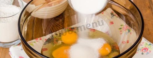 пирожное бисквитное с кремом. Шаг 2