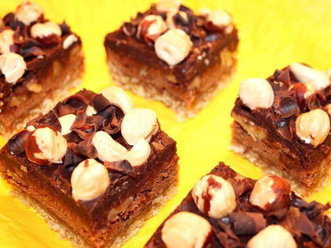 Рецепт пирожного брауни трехслойное