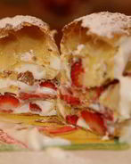 Пирожное Клубничный наполеон