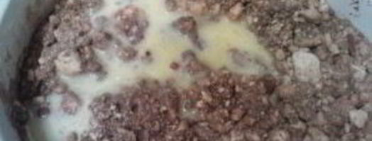 пирожное колбаска из печенья. Шаг 2