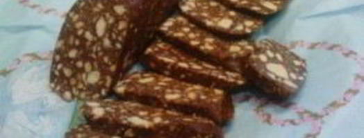 пирожное колбаска из печенья. Шаг 4