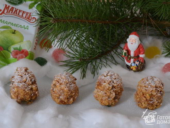 Рецепт пирожного новогодние шишки