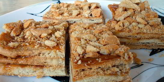 Пирожное с вареной сгущенкой