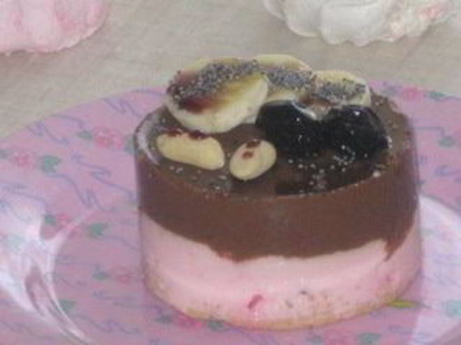 Рецепт пирожных йогурт в шоколаде