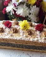 Пирожные маковые с кофейным кремом