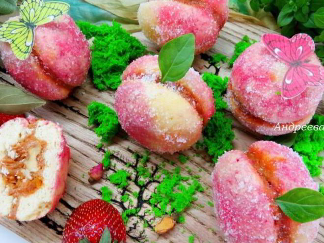 Рецепт пирожных персиков