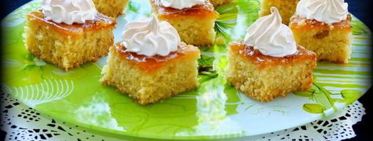 пирожные с абрикосовым джемом и безе. Шаг 7