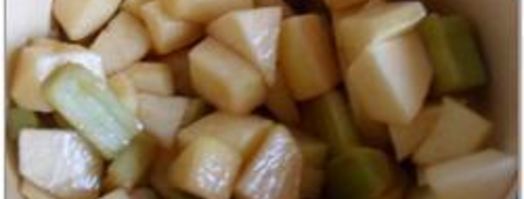 пирожные с ревенем и яблоками. Шаг 2