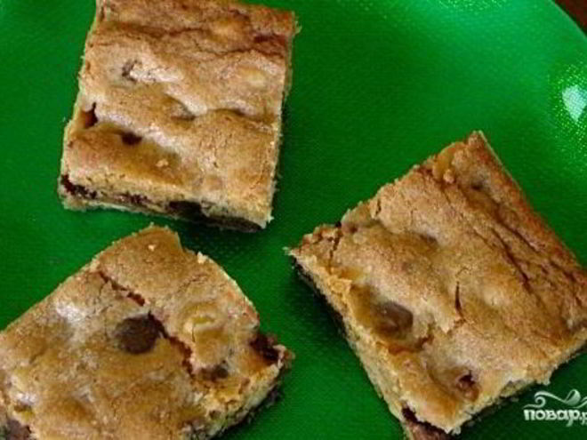 Рецепт пирожных с шоколадом и карамелью