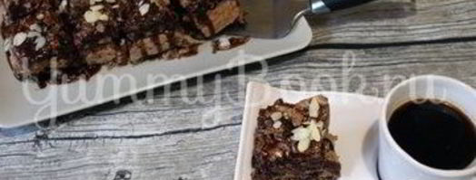 пирожные шоколадное безе с орехами. Шаг 13