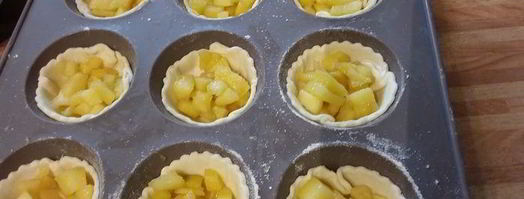 португальское пирожное натас с яблоками. Шаг 9