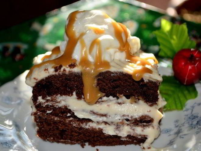 Рецепт шоколадна-карамельного брауни