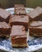 Шоколадно-творожные пирожные