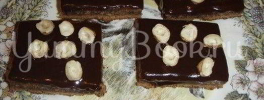 шоколадное пирожное с орехами. Шаг 3