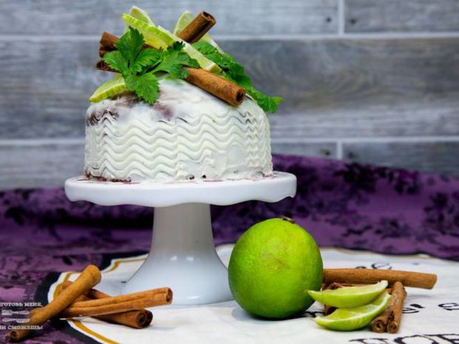 Рецепт шоколадного пирожного с ромом и лаймом