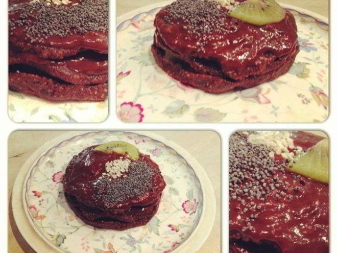 Рецепт шоколадного сырого пирожного с киви