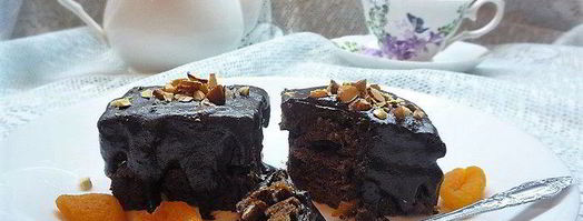 шоколадные брауни с курагой и миндалем. Шаг 6