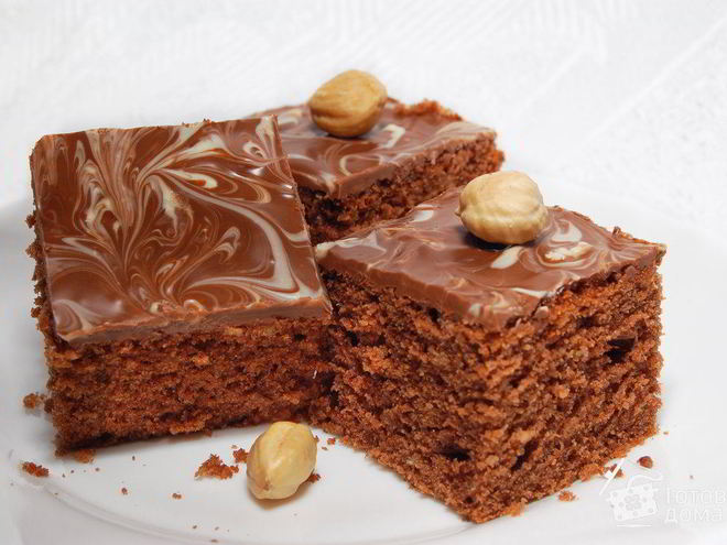 Рецепт шоколадных пирожных с фундуком