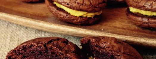 шоколадные пирожные с ореховой начинкой. Шаг 14