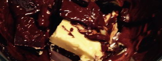 шоколадные пирожные с ореховой начинкой. Шаг 4