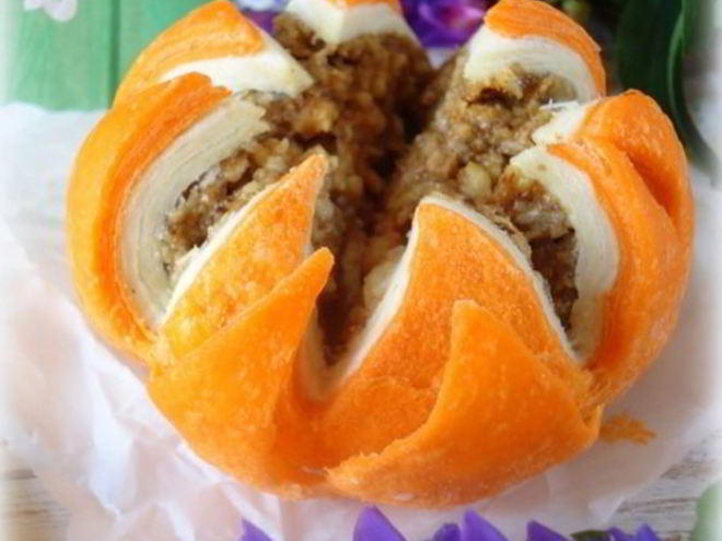 Рецепт слоеного пирожного лотос