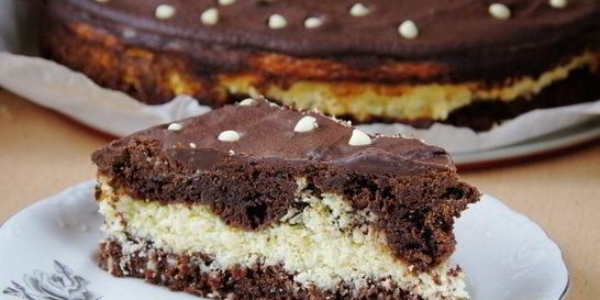 Творожно-кокосовый брауни