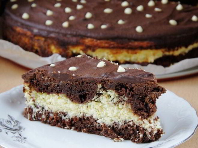 Рецепт творожно-кокосового брауни